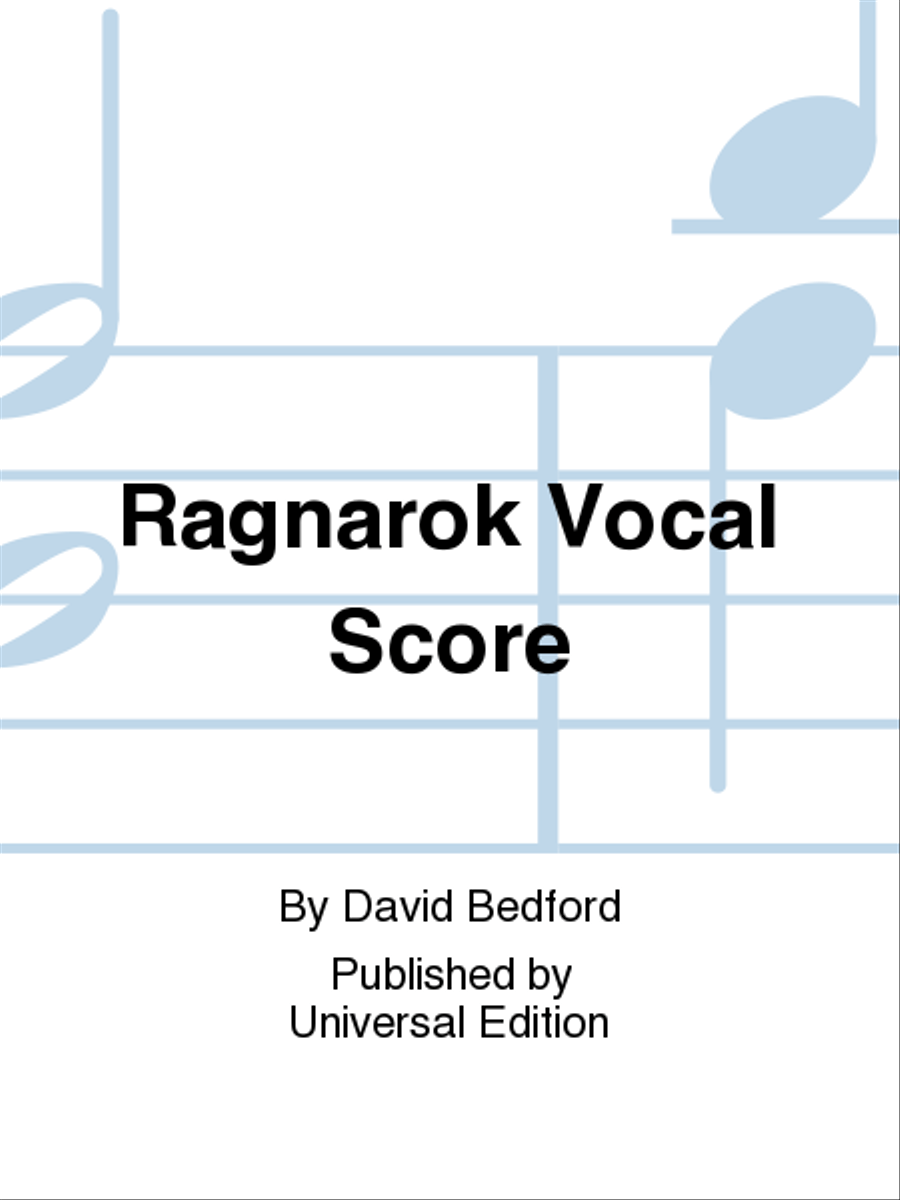 Ragnarok Vocal Score Voice scores gallery preview page 1