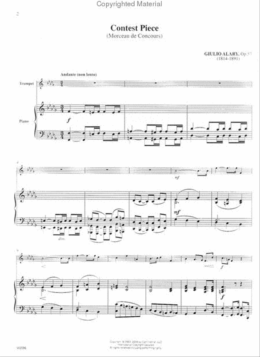 Contest Piece Contest Piece Trumpet Solo scores gallery preview page 2