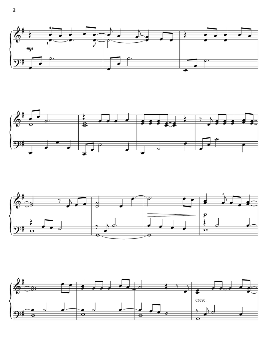The Christmas Shoes Piano Solo scores gallery preview page 2