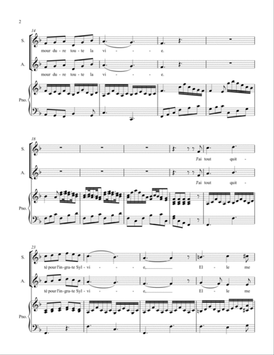 Plaisir d'amour Piano scores gallery preview page 2