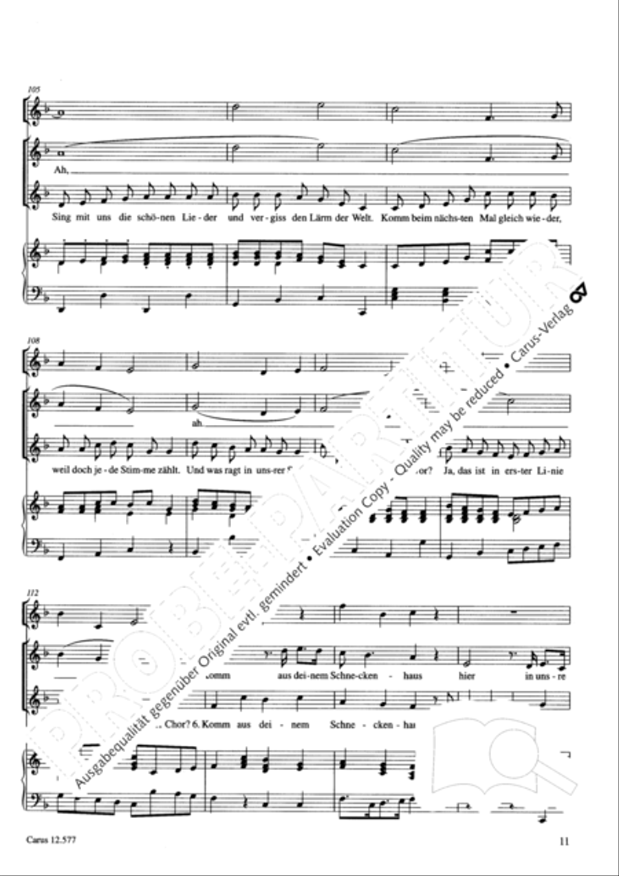 Komm in unsern Kinderchor 2-Part scores gallery preview page 12