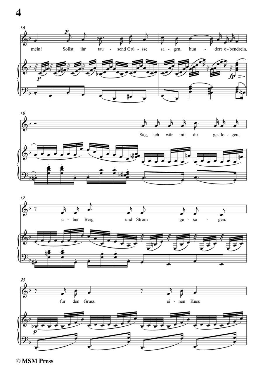 Schumann-Aufträge,in F Major,Op.77,No.5,for Voice and Piano Piano, Vocal scores gallery preview page 6