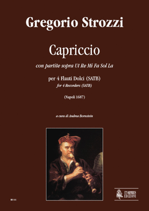 Book cover for Capriccio con partite sopra Ut Re Mi Fa Sol La (Napoli 1687) for 4 Recorders (SATB)