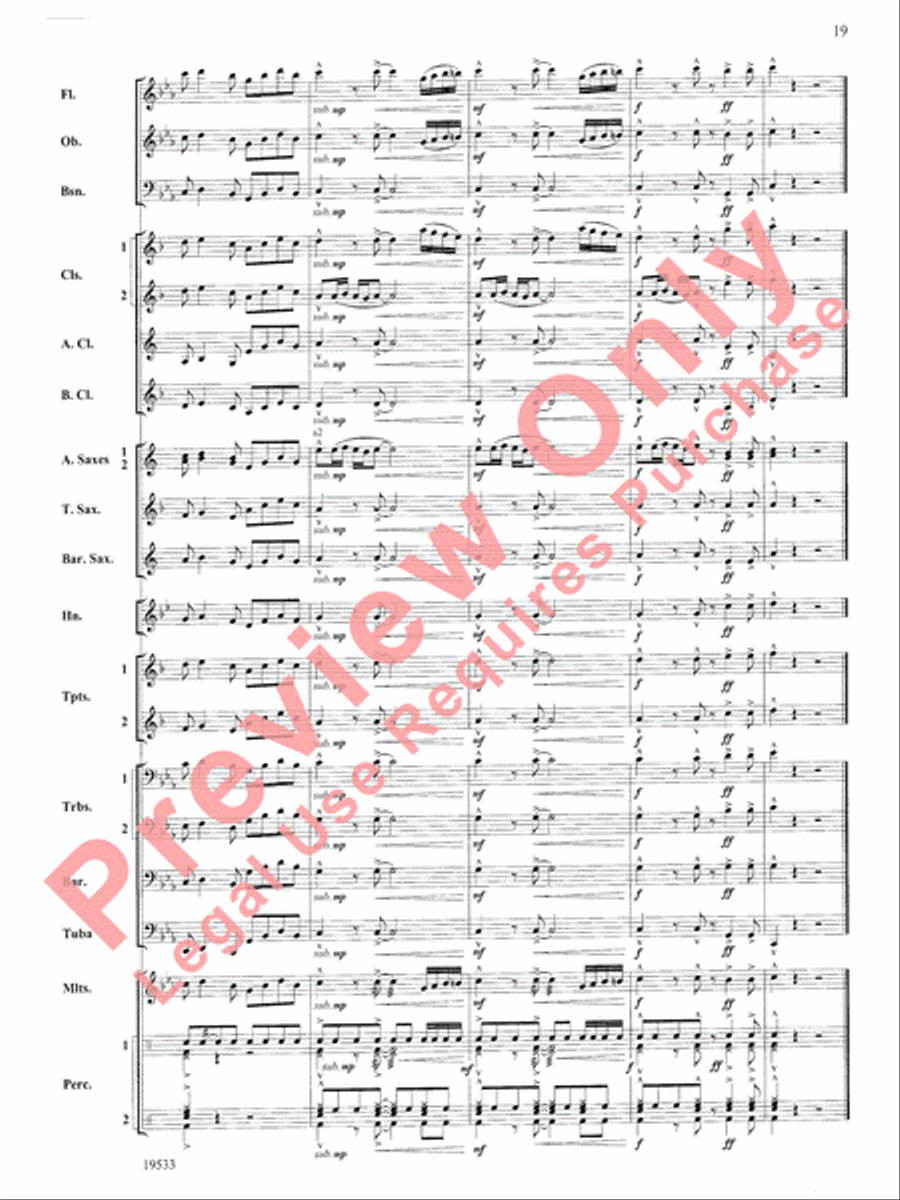 Fiero Concert Band scores gallery preview page 20