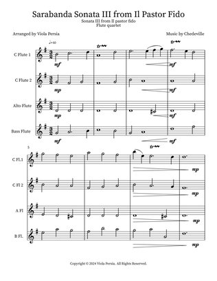 Sarabanda Sonata III from Il Pastor Fido