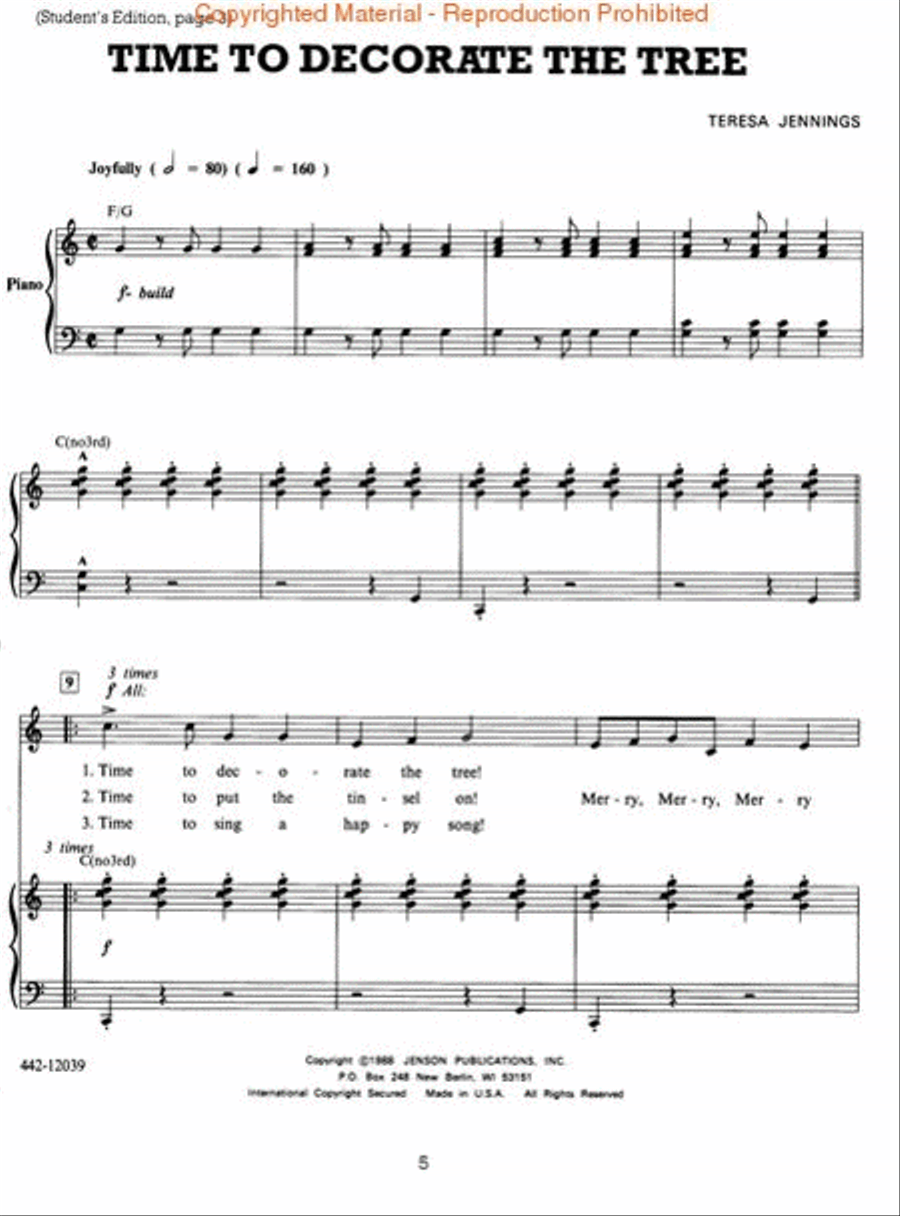 The Littlest Christmas Tree (Holiday Musical) Choir scores gallery preview page 3