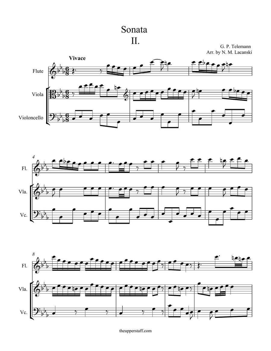 Sonata in C Minor Movement II
