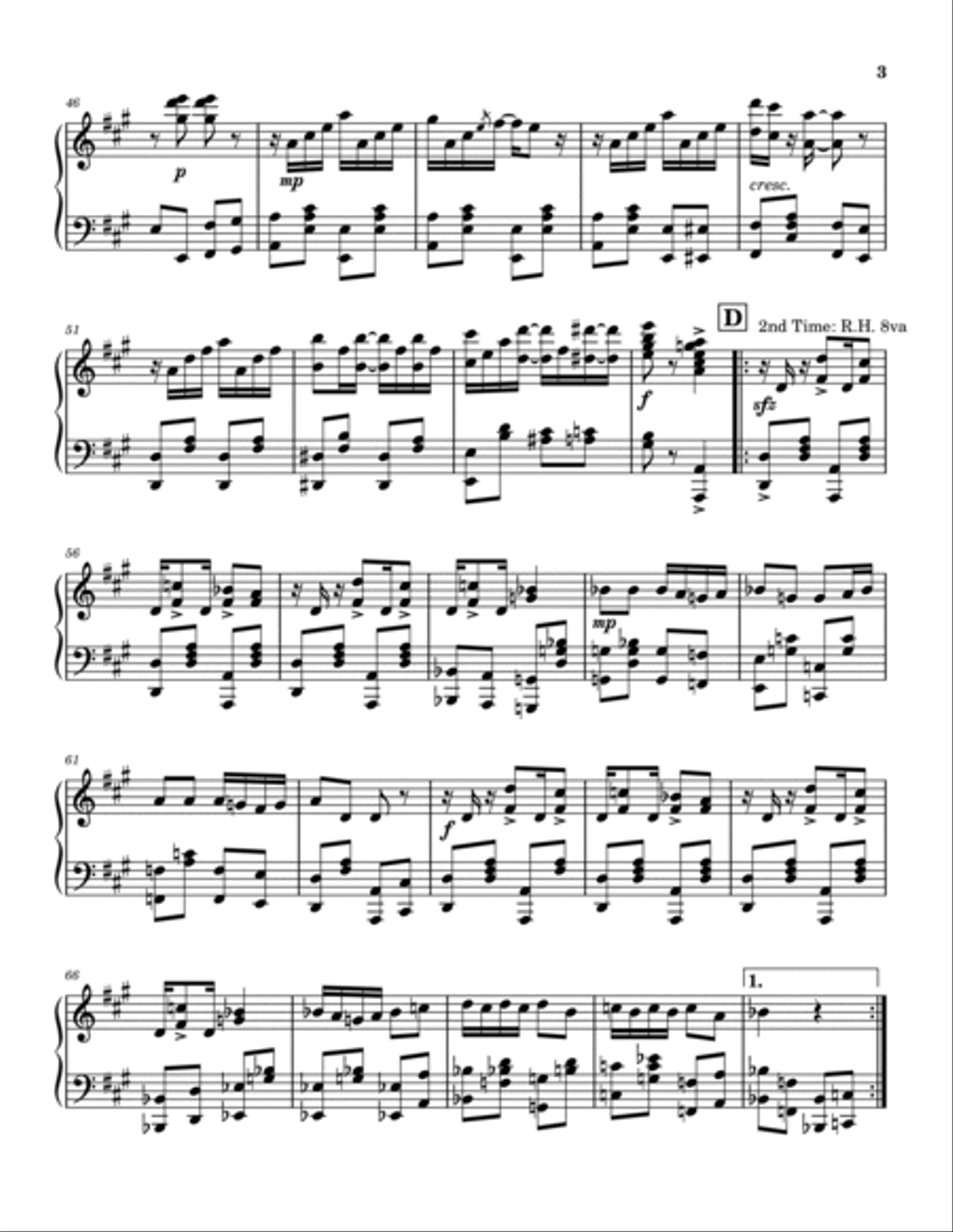 Funhouse Rag Piano Solo scores gallery preview page 3