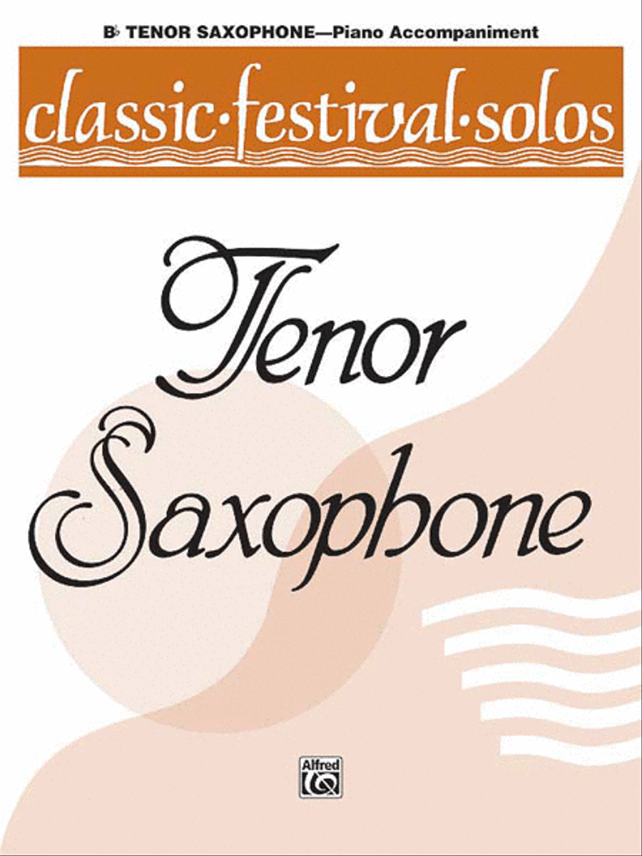 Classic Festival Solos (B-flat Tenor Saxophone), Volume 1 Tenor Saxophone scores gallery preview page 1