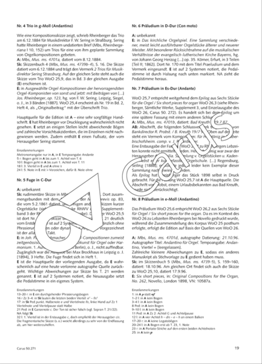 Ten small pieces for the organ Organ Solo scores gallery preview page 20