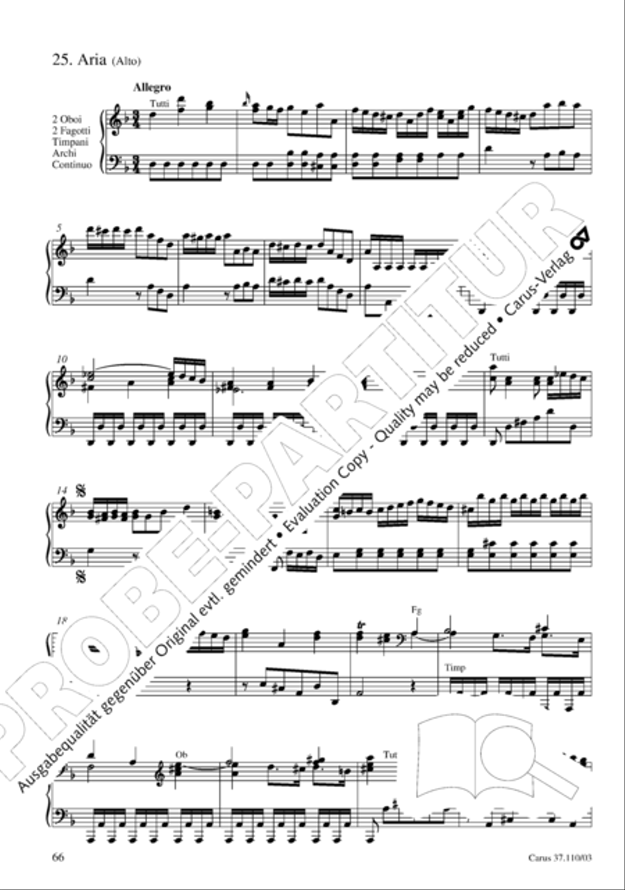 Markuspassion. Werkausgabe Reihe 1, Bd. 7 (Homilius) 4-Part scores gallery preview page 73