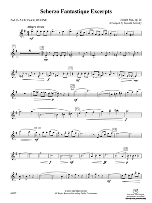 Scherzo Fantastique Excerpts: 2nd E-flat Alto Saxophone