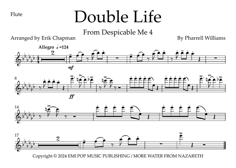Double Life Marching Band scores gallery preview page 3