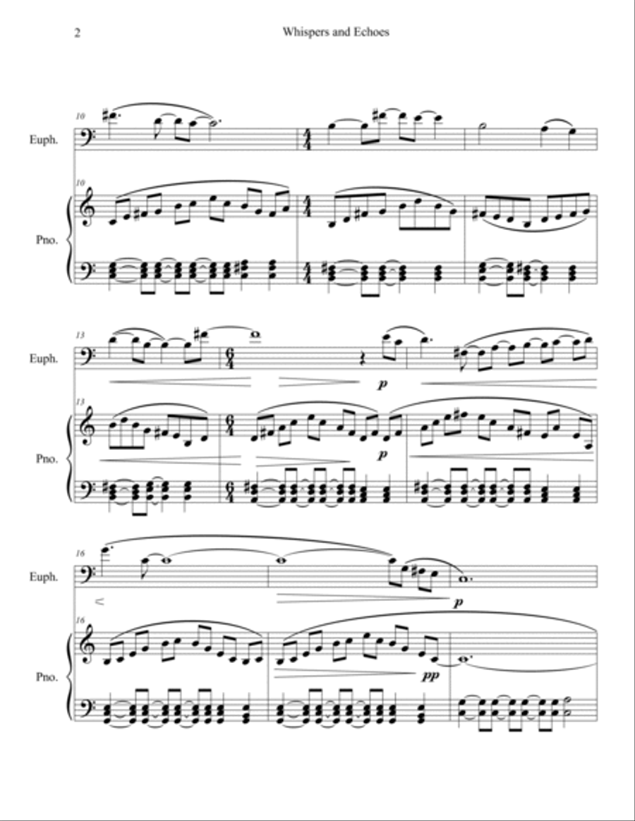Whispers and Echoes Euphonium scores gallery preview page 4