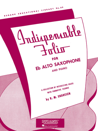 Book cover for Indispensable Folio - Eb Alto Saxophone and Piano