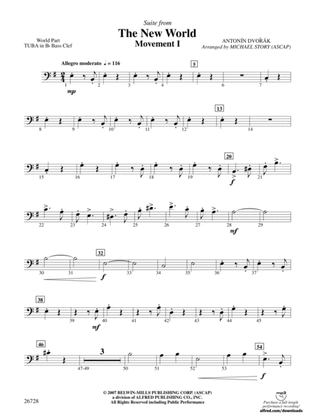 Suite from The New World: (wp) B-flat Tuba B.C.