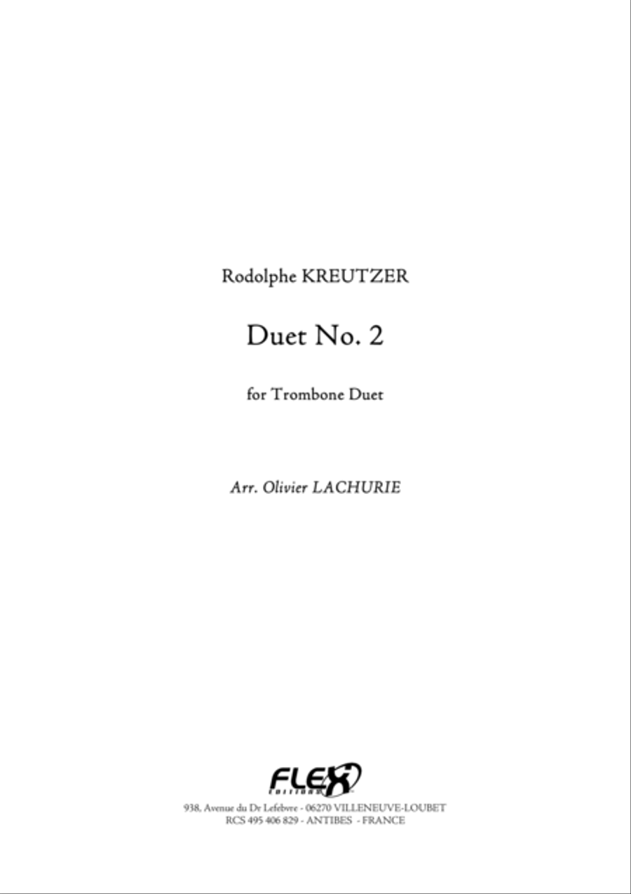 Duet No. 2 Trombone Duet scores gallery preview page 1