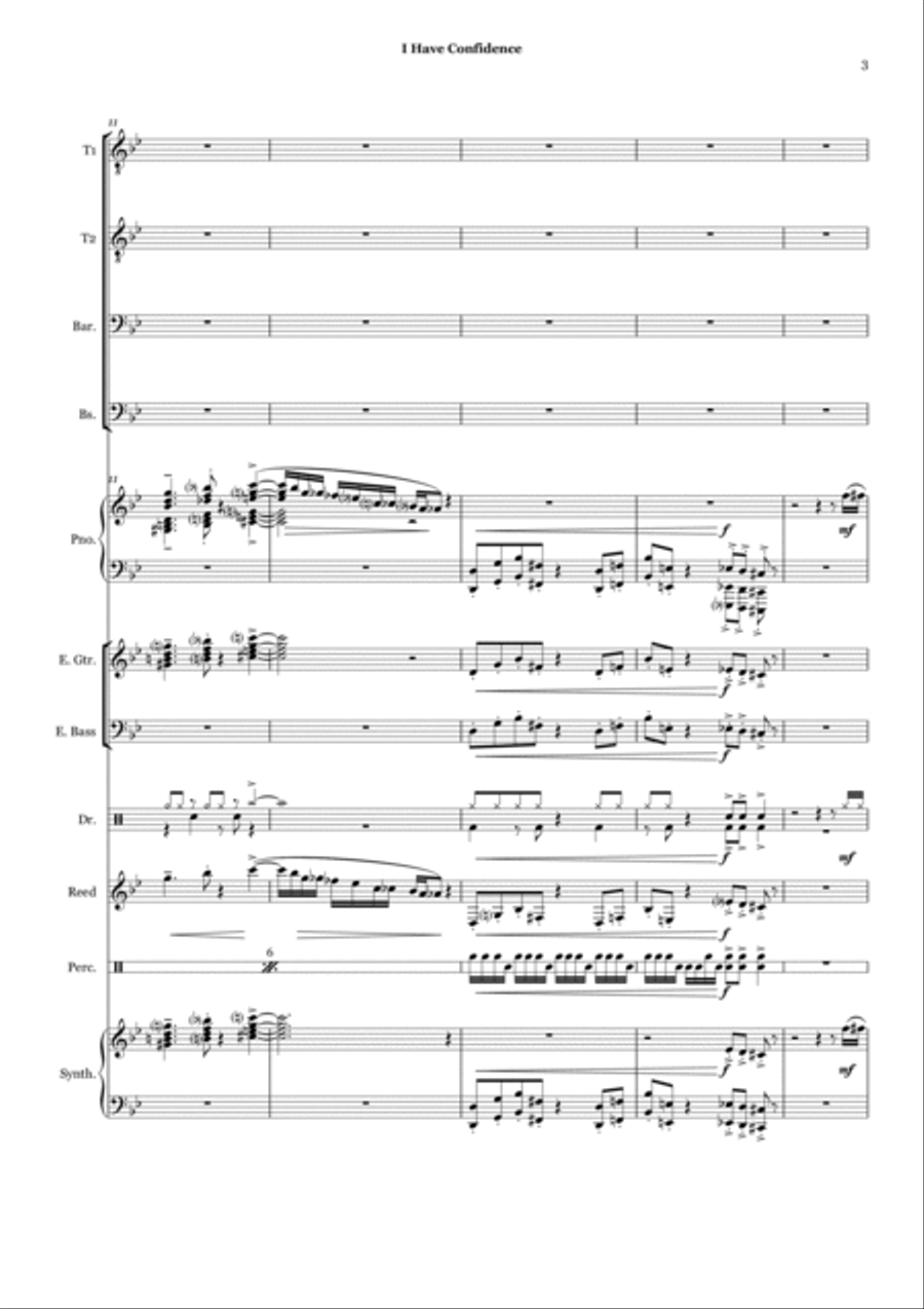 I Have Confidence Small Ensemble scores gallery preview page 3