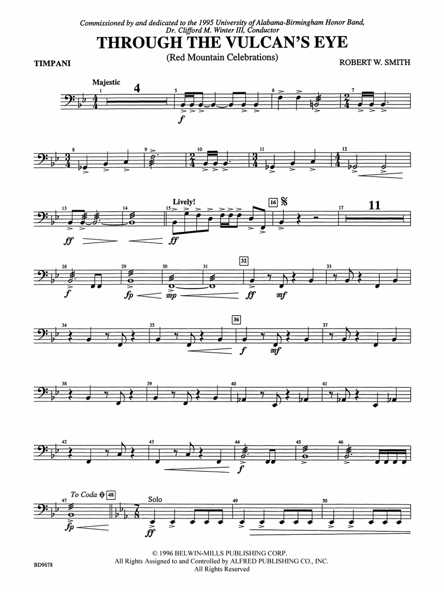 Through the Vulcan's Eye: Timpani