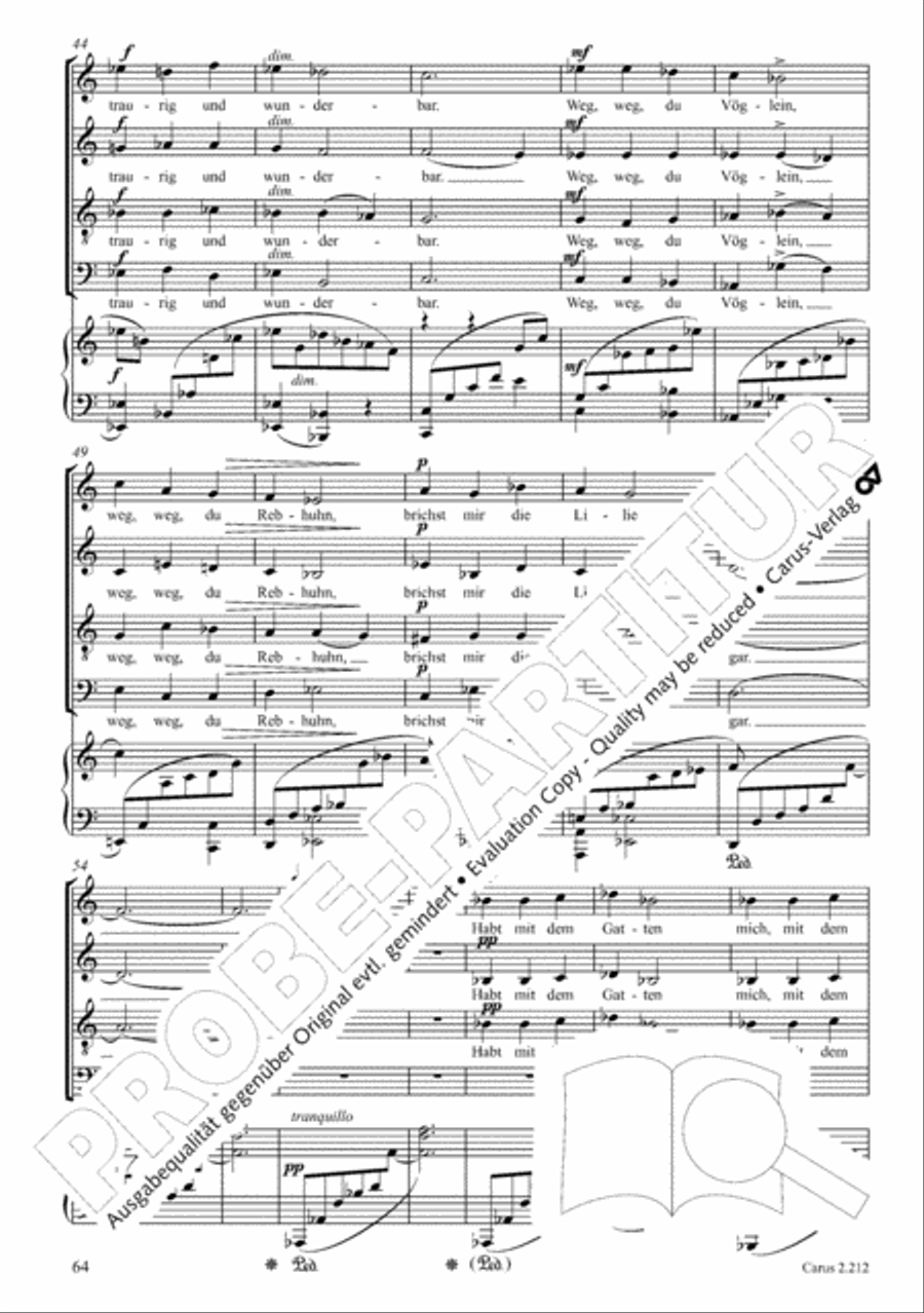 Love songs. Choral collection with CD 4-Part scores gallery preview page 56