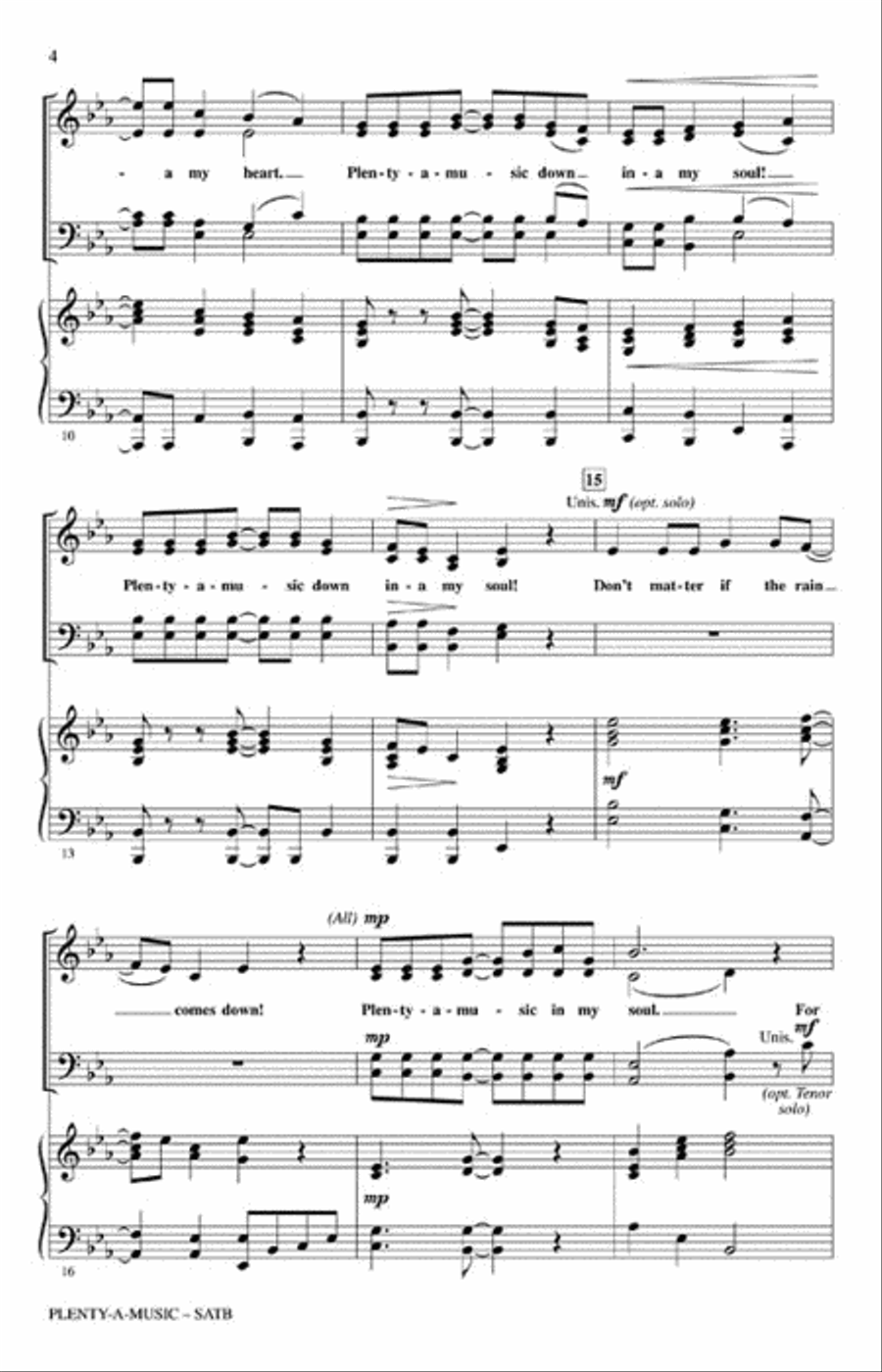 Plenty-a-Music Plenty-a-Music 4-Part scores gallery preview page 3
