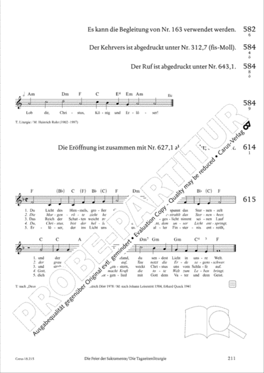 Gitarrenbuch zum Gotteslob Guitar scores gallery preview page 195
