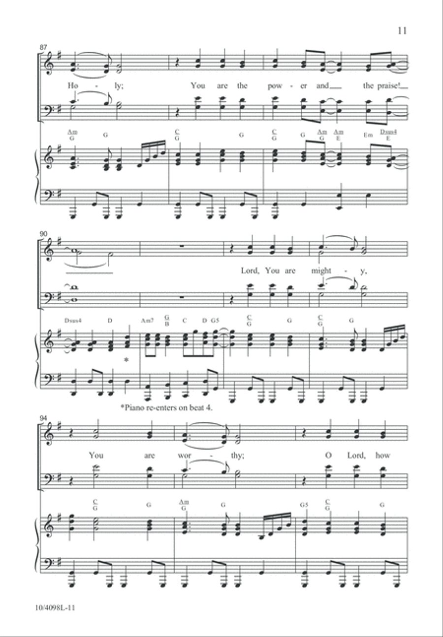 How Excellent Are Your Ways 4-Part scores gallery preview page 12