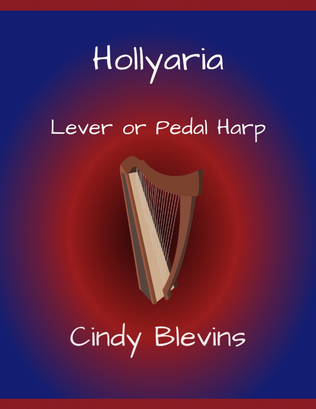 Book cover for Hollyaria, for Lever or Pedal Harp