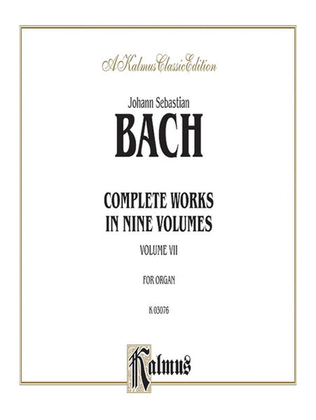 Book cover for Complete Organ Works, Volume 7