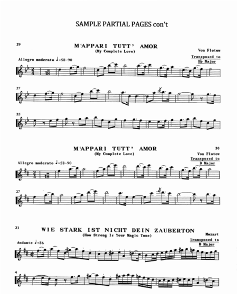 Arias and Airs For Flute or Treble Instruments Flute Solo scores gallery preview page 4