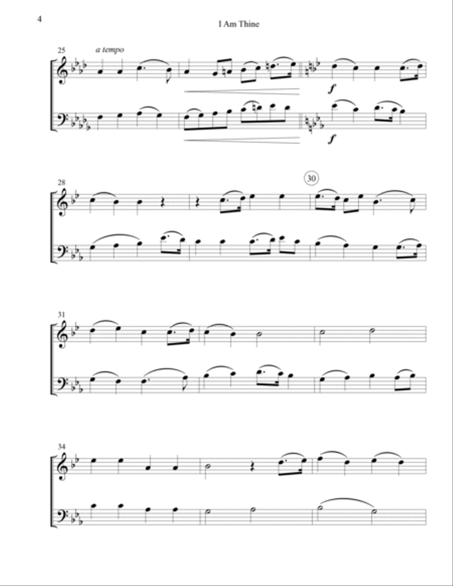 I Am Thine (Draw Me Nearer) Score and Parts scores gallery preview page 4