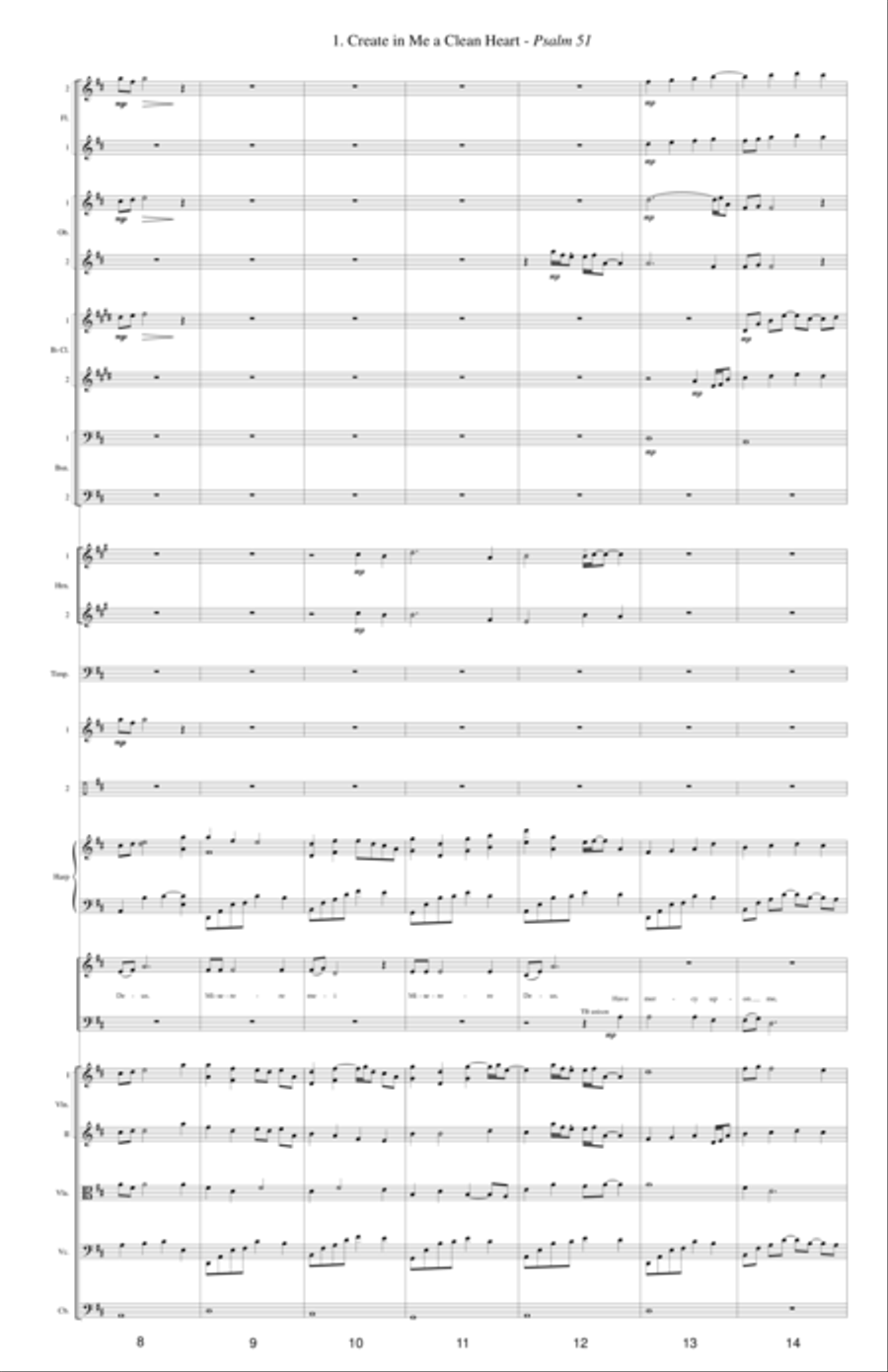 Mass for the Soul (Full Score and Parts 4-Part scores gallery preview page 4