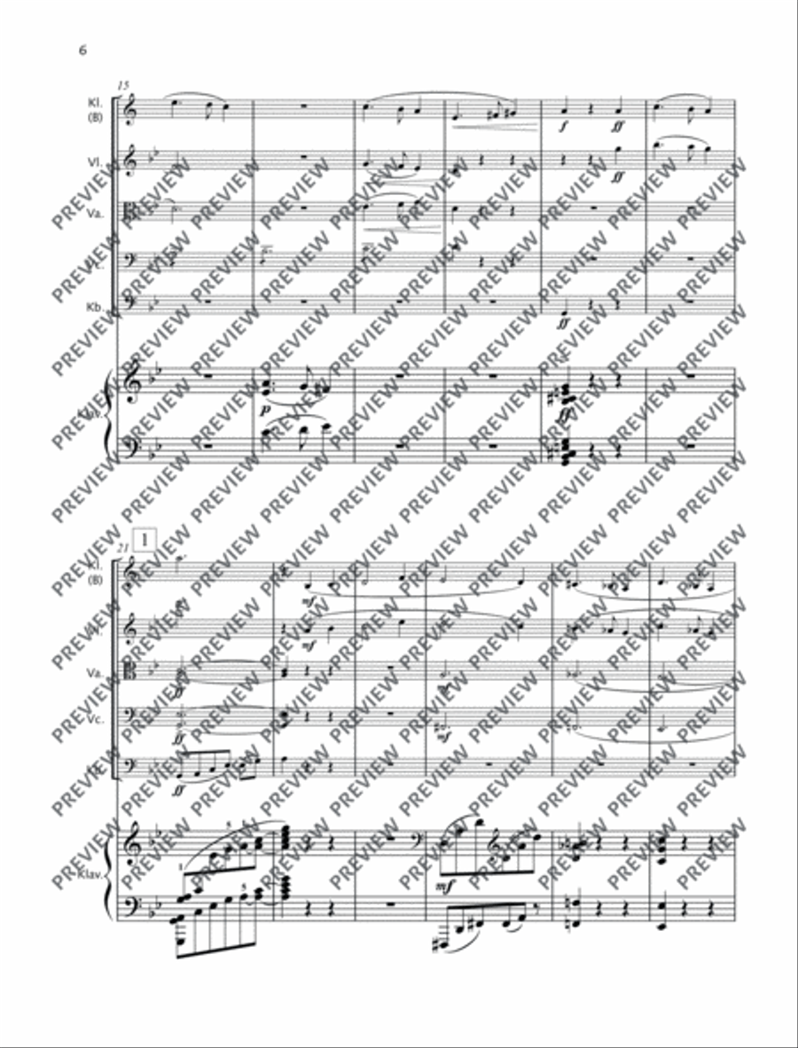 Sextett Sextett Clarinet scores gallery preview page 7