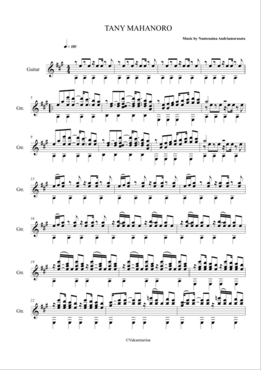 TANY MAHANORO TANY MAHANORO Acoustic Guitar scores gallery preview page 2