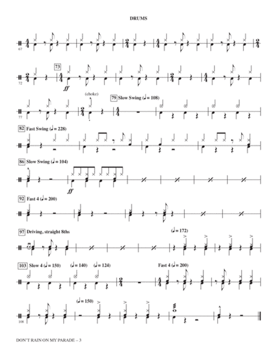 Don't Rain On My Parade (from Funny Girl) (arr. Mark Brymer) - Drums