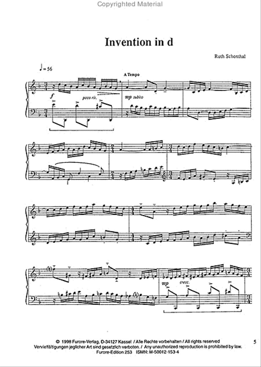 Fourteen Inventions Harpsichord scores gallery preview page 2