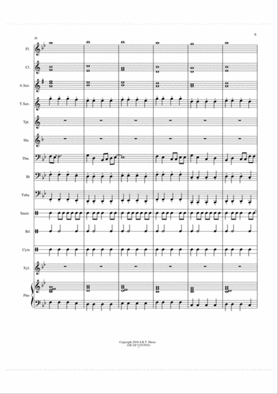On the Beam Concert Band scores gallery preview page 6
