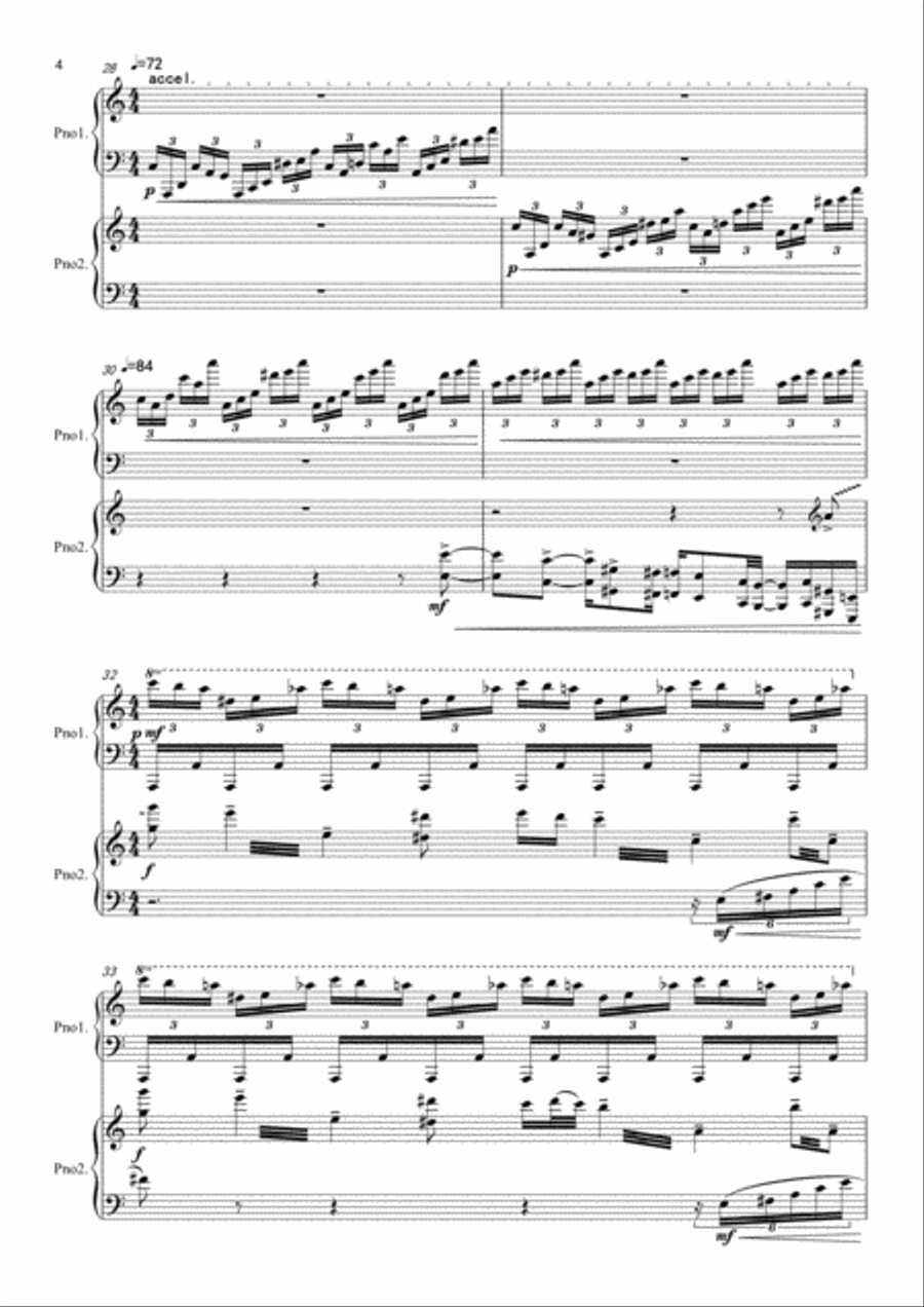 The Dragon Boat Song Piano scores gallery preview page 4