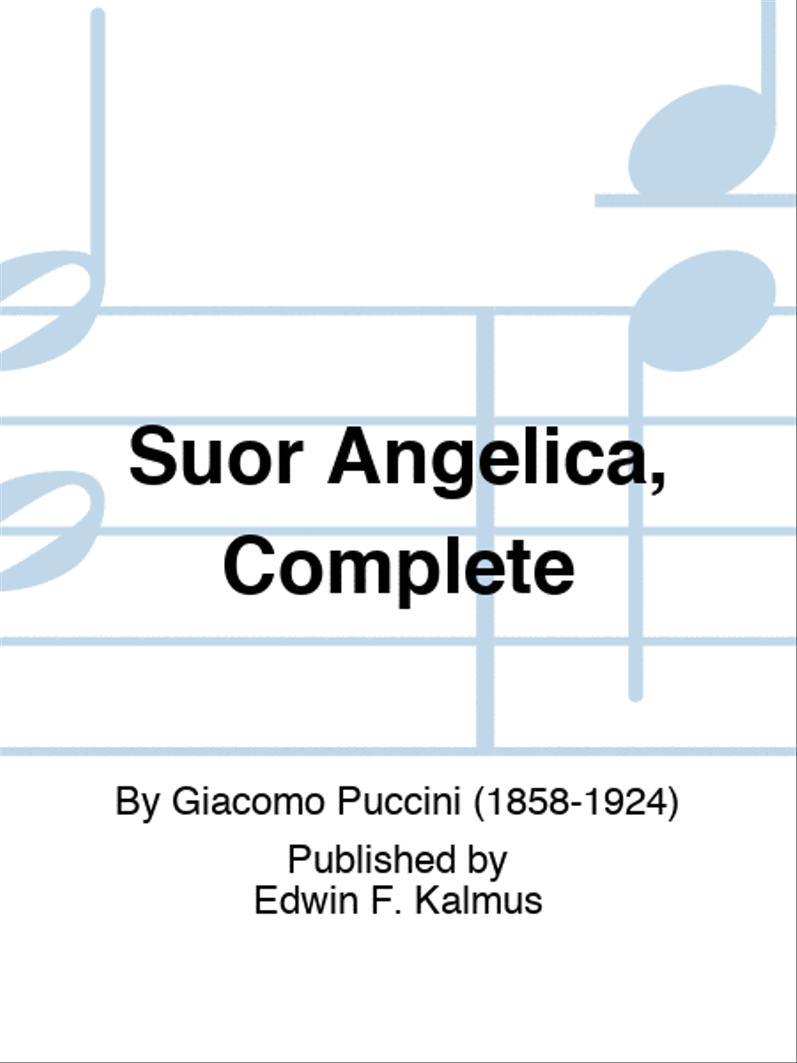 Suor Angelica, Complete Suor Angelica, Complete Voice scores gallery preview page 1