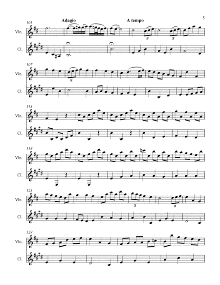 Duet Sonata #8 Movement 3 Menuetto