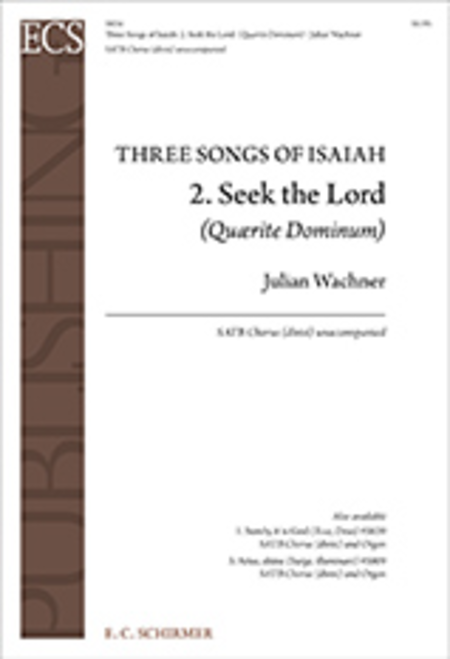 Seek the Lord (Quaerite Dominum) (No. 2 from  Three Songs of Isaiah )