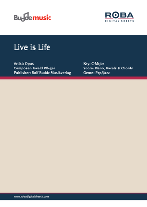 Book cover for Live is Life