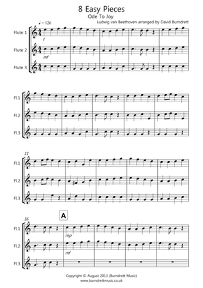 8 Easy Trios, for Flute