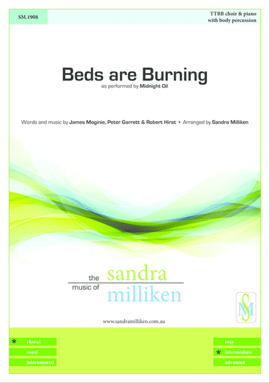 Beds Are Burning TTBB scores gallery preview page 1