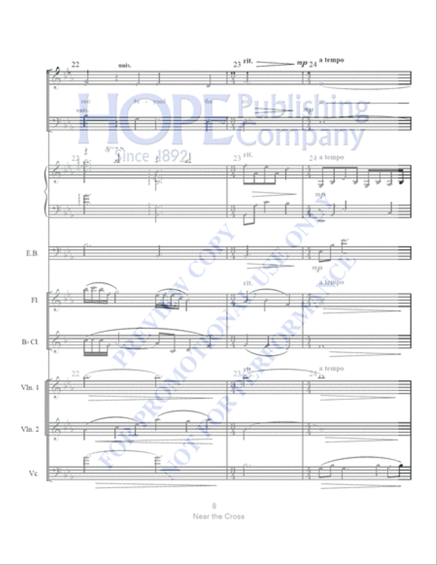 Near the Cross with The Power of the Cross Clarinet scores gallery preview page 9