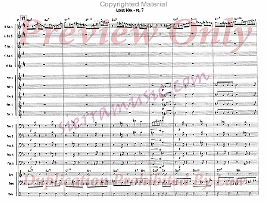 Lover Man Jazz Ensemble scores gallery preview page 8