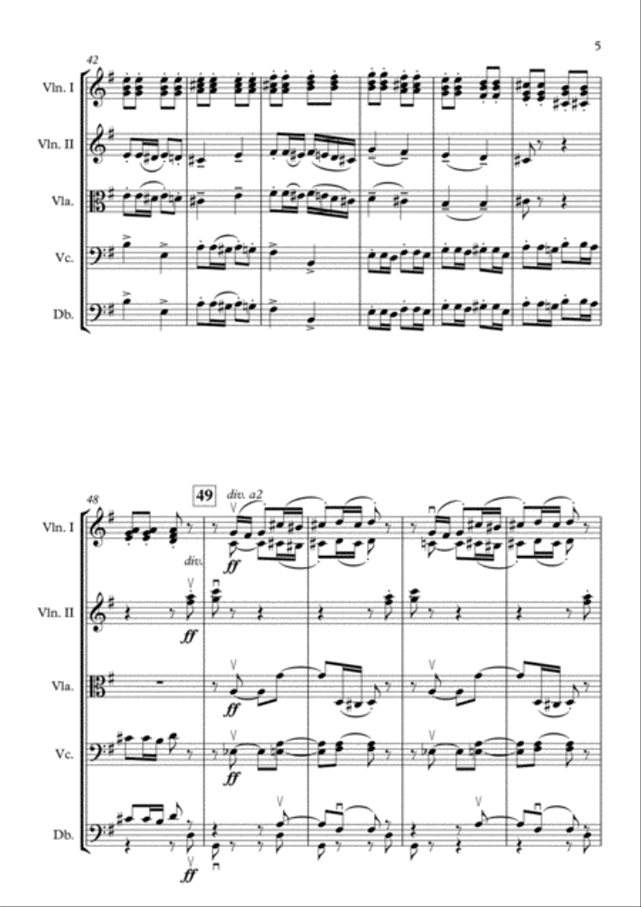 Trepak (From the Nutcracker Suite) [String Orchestra] String Orchestra scores gallery preview page 5