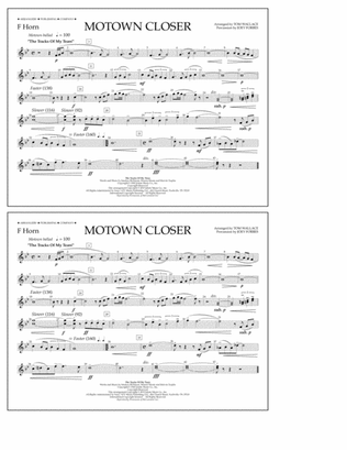 Motown Closer (arr. Tom Wallace) - F Horn