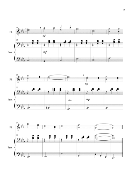 Merry Widow Waltz - Flute Duet and Piano image number null