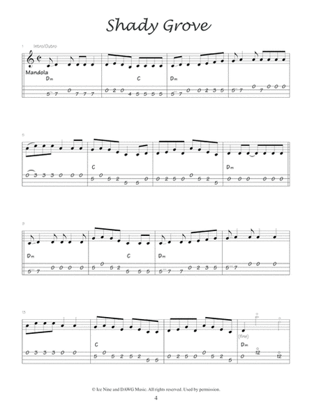 Shady Grove: Mandolin Solos by David Grisman
